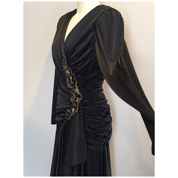 Black vintage dress - Picture 6 of 6